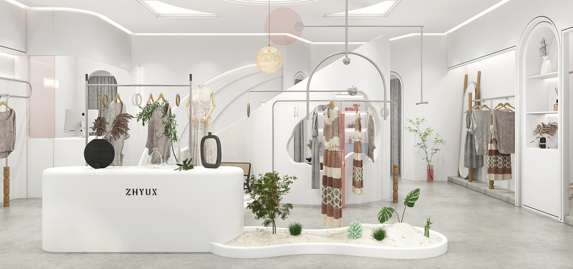店面設(shè)計-女士服裝店怎樣設(shè)計才能比較均衡呢？